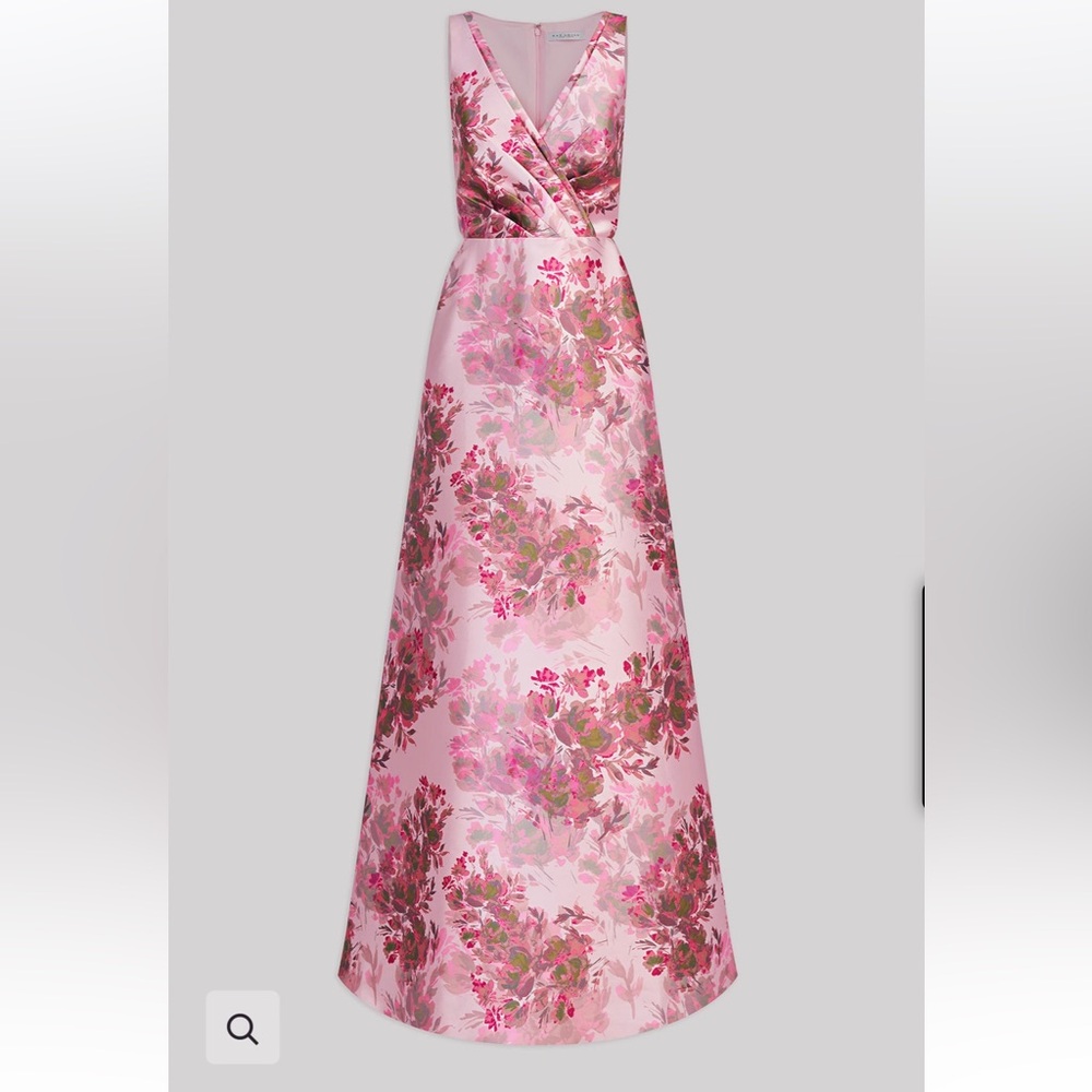 Kay Unger Opal Rose Mikado Formal Gown